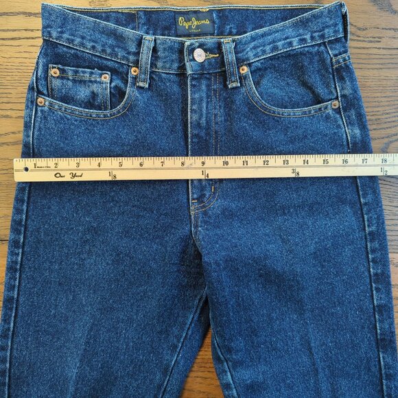 Vintage Pepe Jeans Women’s 28 London Portobello Road USA High Rise Straight Leg - Picture 9 of 12